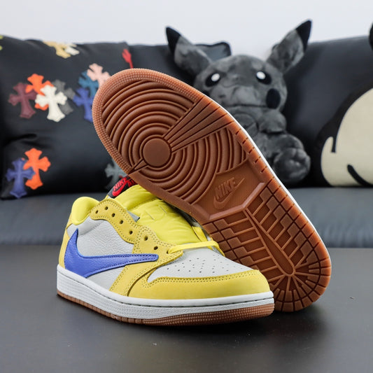 TRAVIS SOCTT X NIKE AIR JORDAN 1 LOW YELLOW DZ4137-700