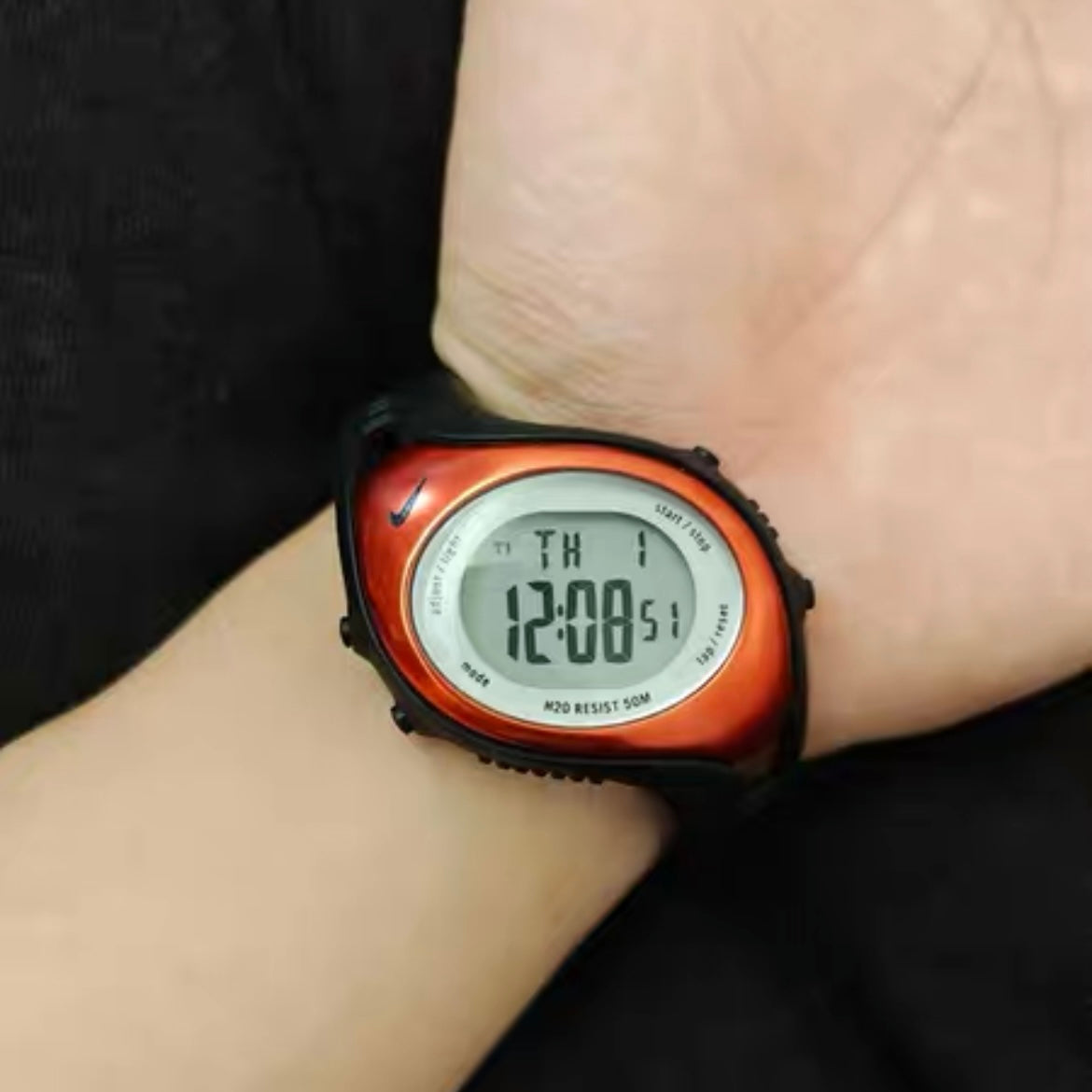 Nike “Lava Orange” Tilted Watch – Rare Vintage Y2K Sports Digital Timepiece