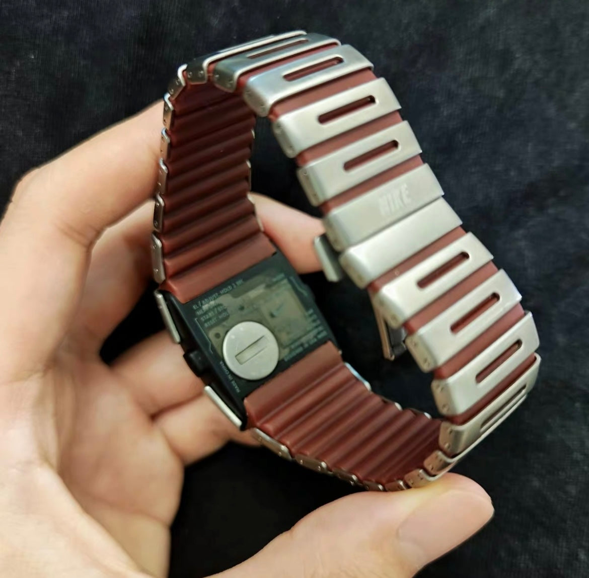 Unique Vintage Rare Early 2000s Nike Unholey Ron Digital Watch WC0002-001 BIG AL