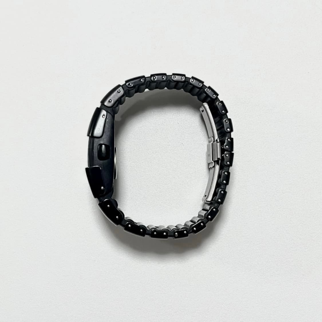 Early 2000's Nike D-Line Black Stainless-Steel Digital Watch