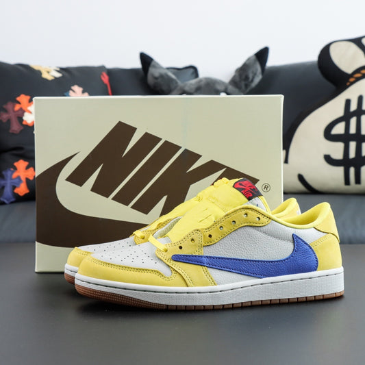 TRAVIS SOCTT X NIKE AIR JORDAN 1 LOW YELLOW DZ4137-700