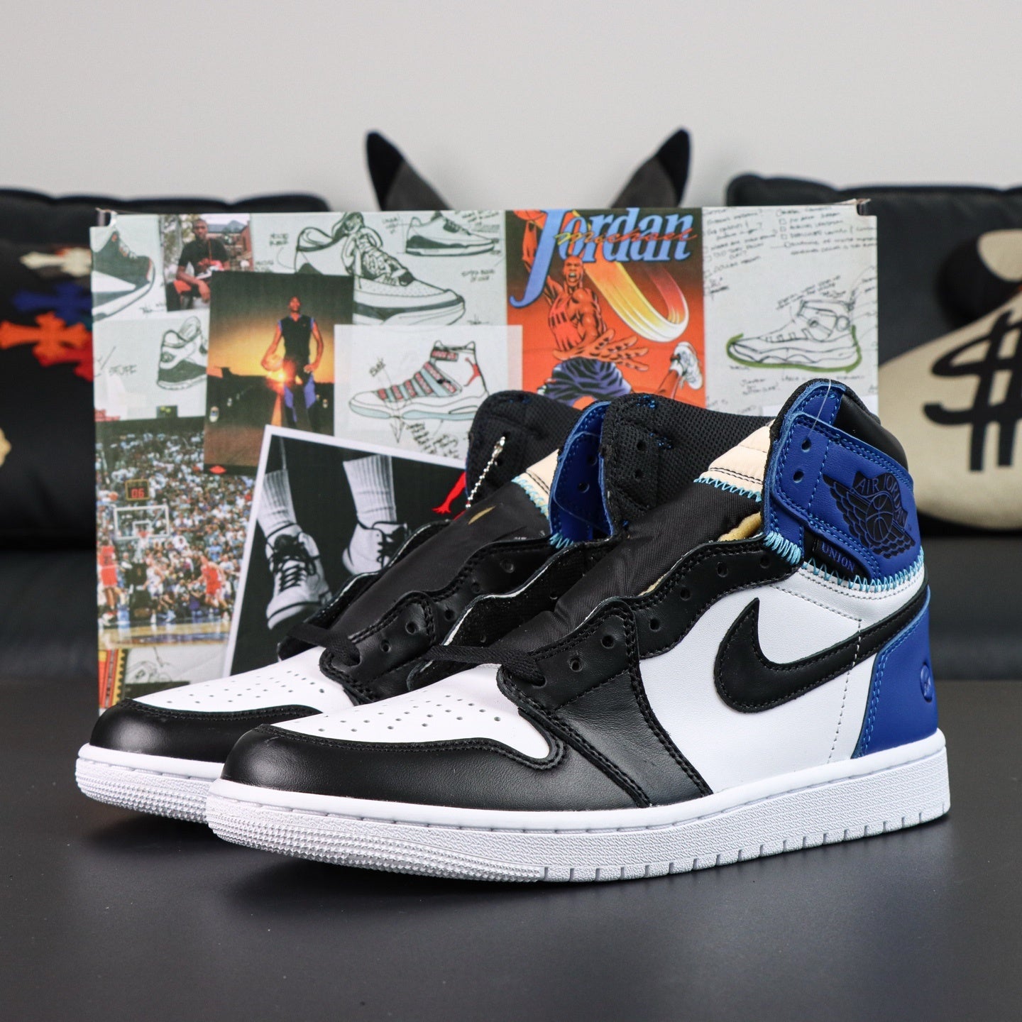 FRAGMENT DESIGN X UNION X NIKE AIR JORDAN 1 RETRO HIGH AUSSIE SP